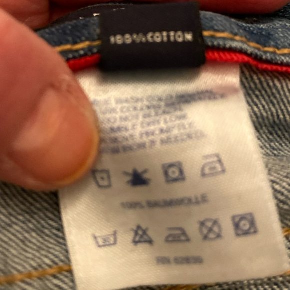 Women's Lands End Cropped Jeans, Size 14 - Picture 3 of 4